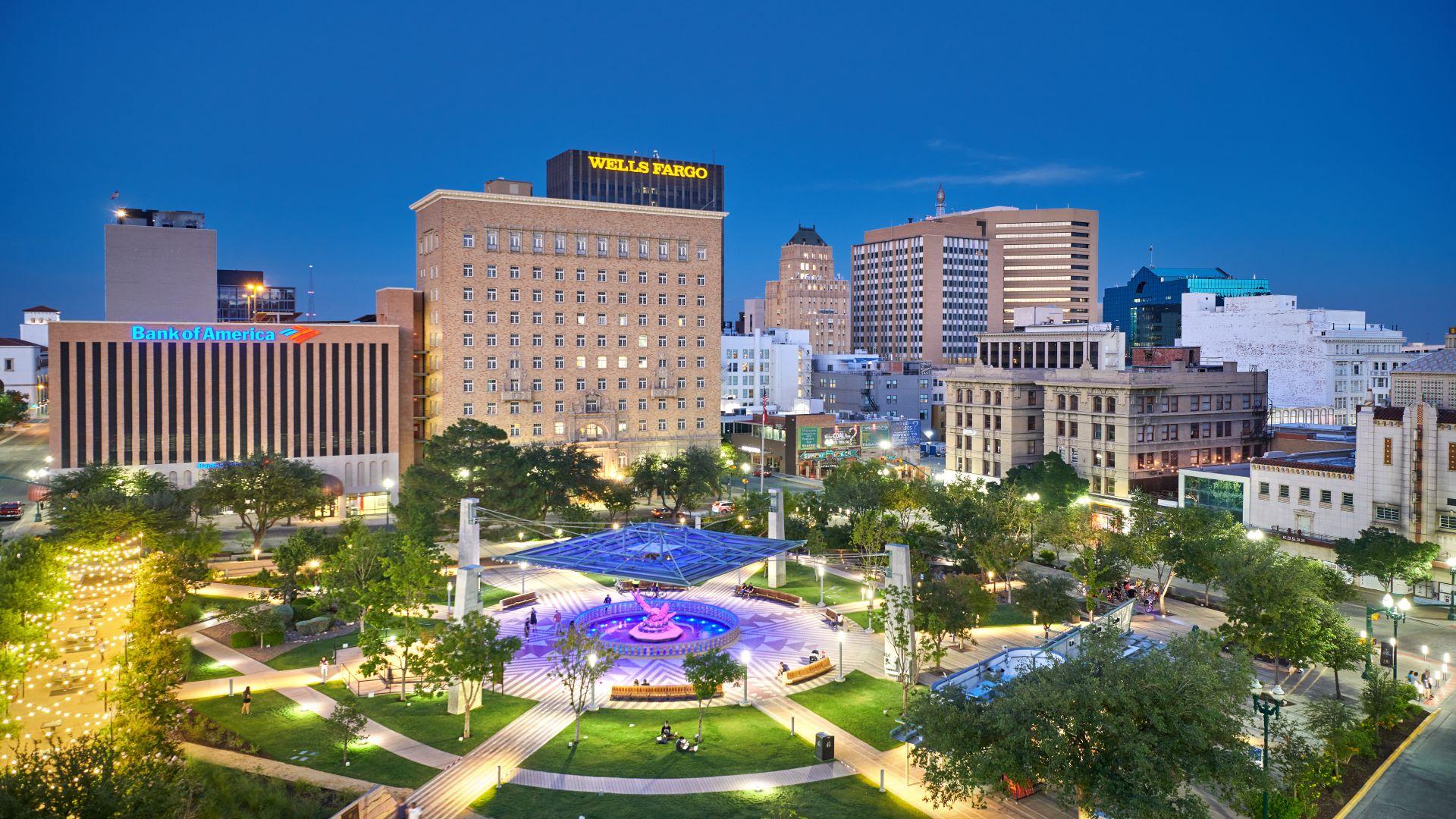 Situated at the western tip of Texas and southernmost tip of the Rocky Mountains.