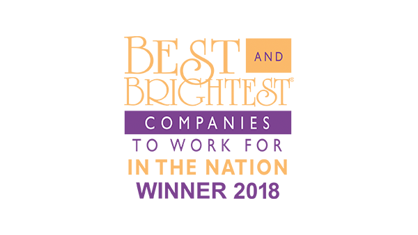 Best and brightest companies to work for in the nation winner 2018.