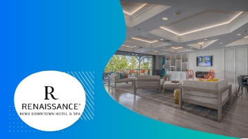 A living room with the Renaissance logo on the bottom left side of the image.