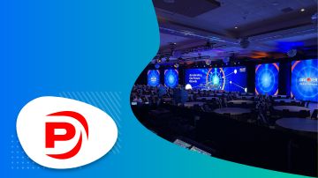 logo and image of a stage