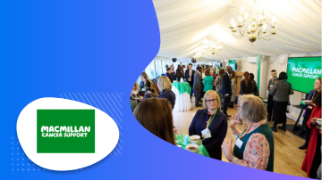 corporate event with attendees interaction