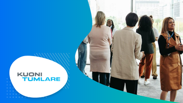 Kuoni Tumlare case study thumbnail with people in an event