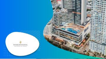 exterior of hotel and logo