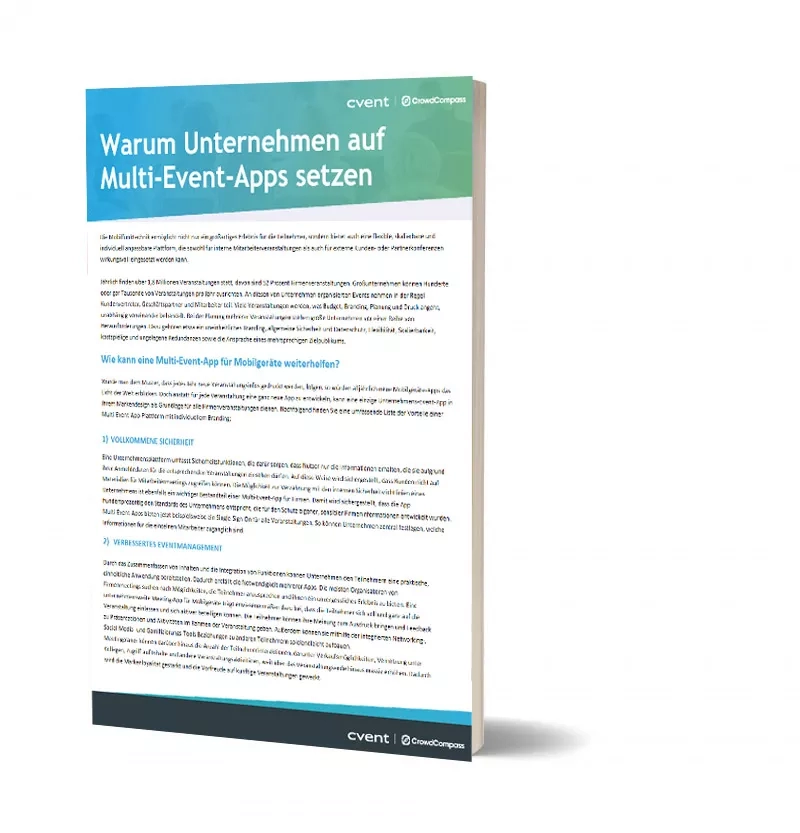 E-book on why companies should use multi-event apps for their events.