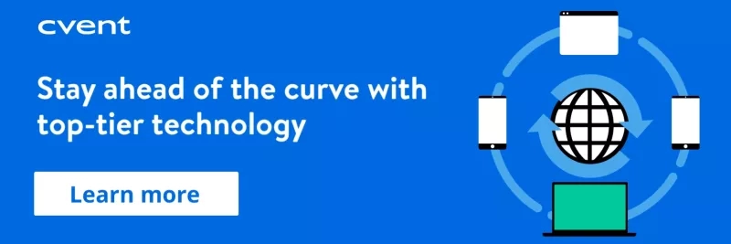 Hotel technology CTA 2 with text, "Stay ahead of the curve with top-tier technology."