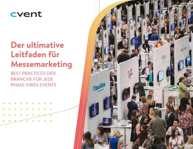 The best practices of Cvent, a crowd of people gathered in a convention hall.