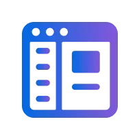 A blue and black square with a letter B in the middle of it on a black background.