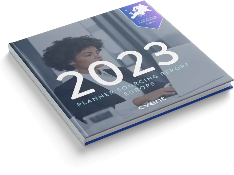 Planner Sourcing Report Europe 2023 with a person on the front cover.