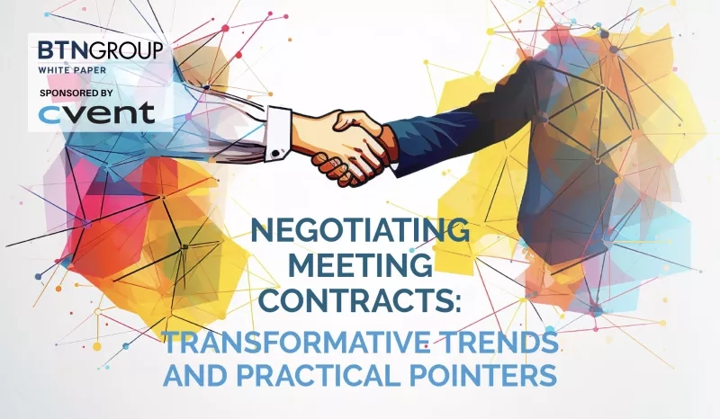 White paper on negotiating meeting contracts with transformative trends and practical pointers.