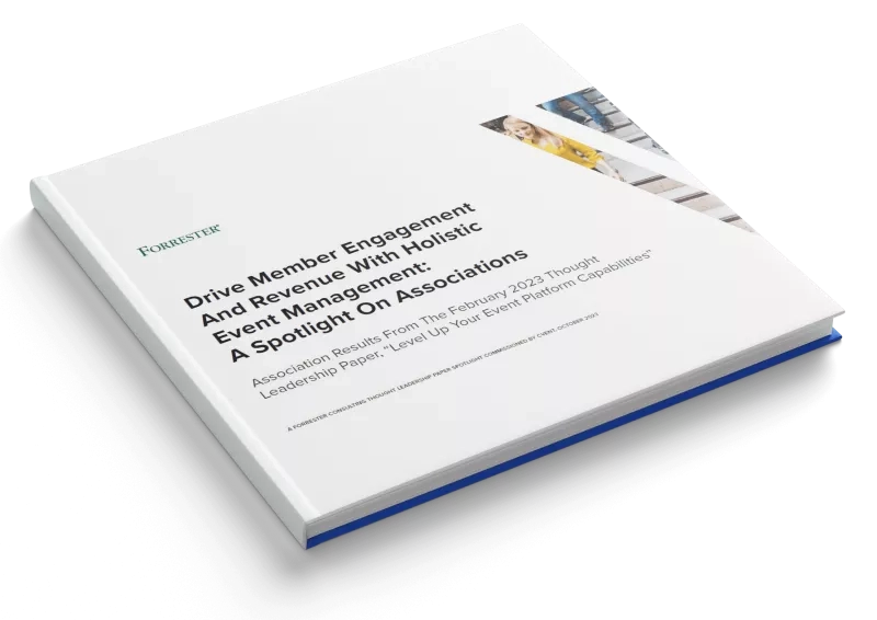 A book about member engagement and revenue with holistic event management on associations.