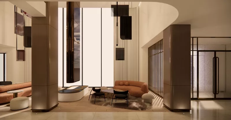 Vogue Hotel Montreal Downtown: A luxurious, modern hotel with elegant design and chic interior architecture.