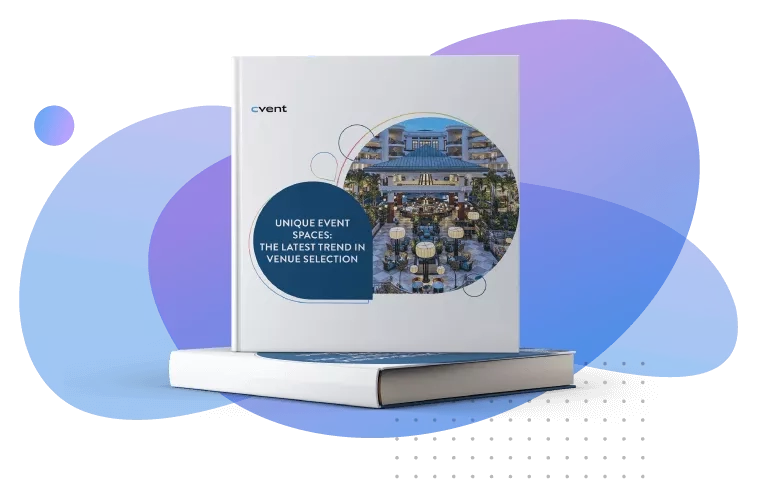 Book cover of unique event spaces- the latest trend in venue selection with architecture, landscaping, and ambiance.