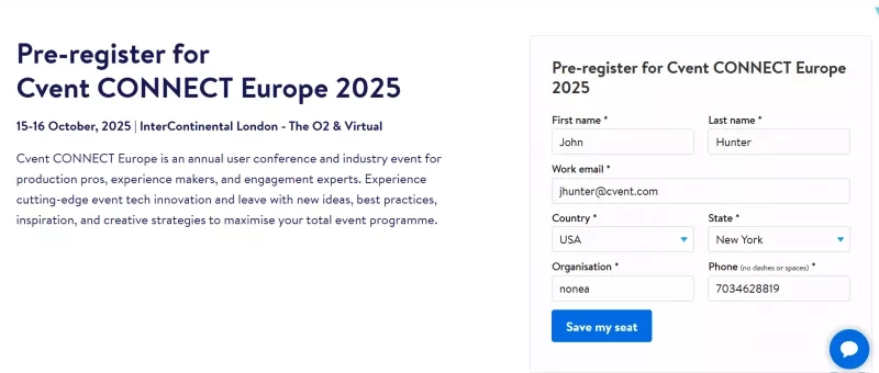 Pre-register for Cvent CONNECT Europe 2025, and leave with new ideas, best practices, inspiration, and creative strategies.