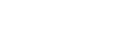 Illumina logo in white on black background with a small red circle in the top right corner.