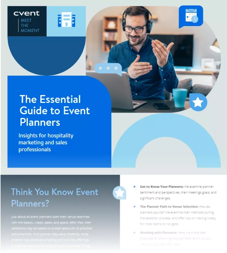 The essential guide to event planners with insights for hospitality marketing and sales professionals.