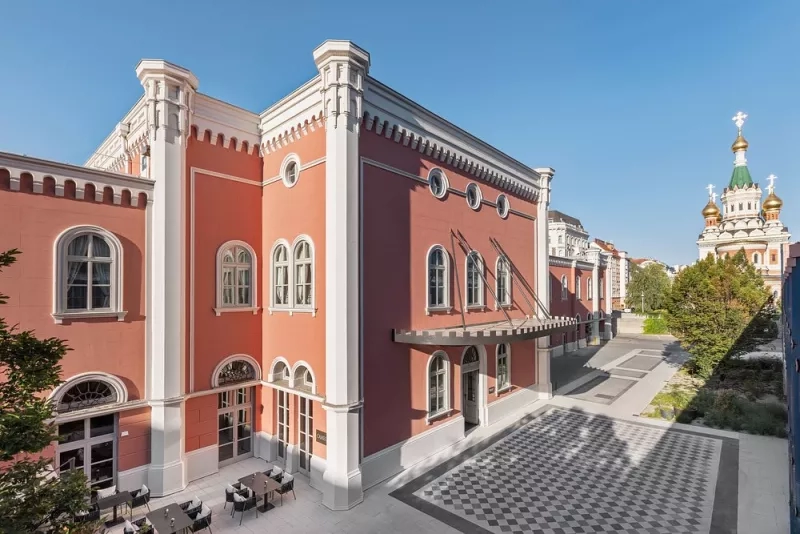 Imperial Riding School, Autograph Collection, exterior, main building, landscaping, Vienna, Austria, EU Hotels.