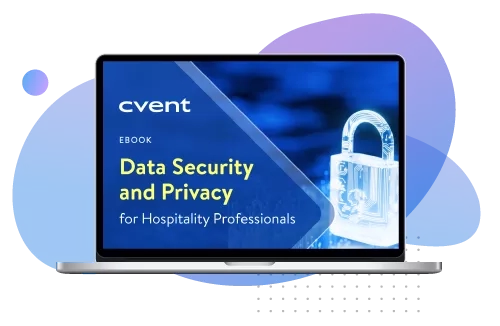 Visual representation of data security and privacy strategies tailored for hospitality industry professionals.