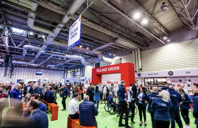 Show floor with disabled attendees