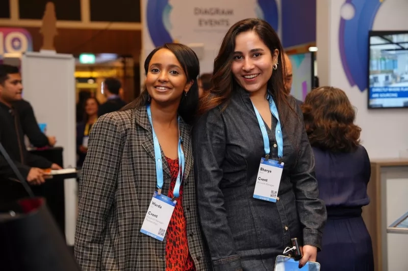 Two delegates at Cvent CONNECT Europe 2025