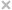 Cross mark icon