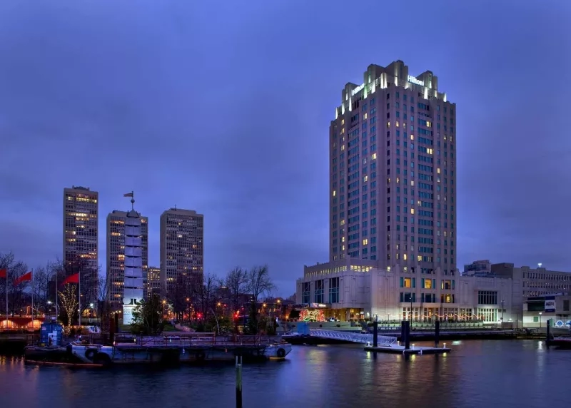 Philadelphia waterfront and Penn’s Landing
