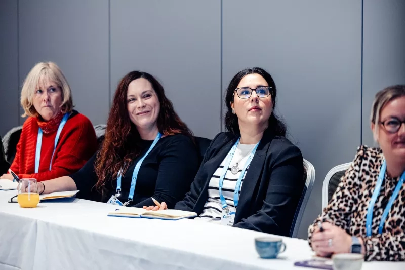 people sitting in an event