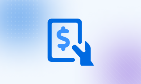 A hand is touching a tablet with a dollar sign on it, symbolizing financial transactions.