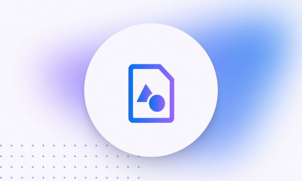 blue purple gradient for an attendee tracking icon