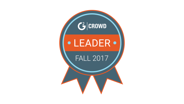 G2Crowd badge for Leader in Fall 2017.
