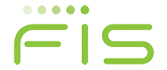 FIS logo on the homepage, FIS logo, FIS company logo, FIS logo in green and white.