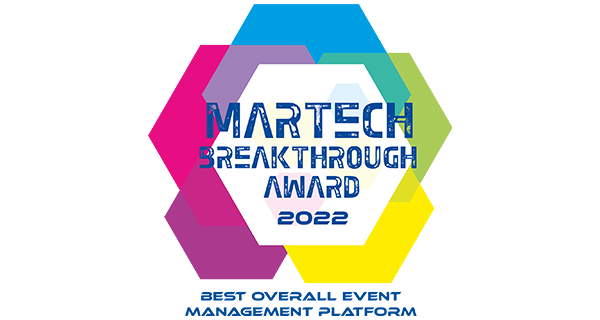 Logo of Martech Breakthrough Award 2022 with a colorful background.