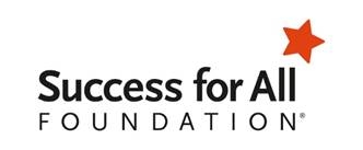 Success for All Foundation logo with red star on the right and black text on white background.