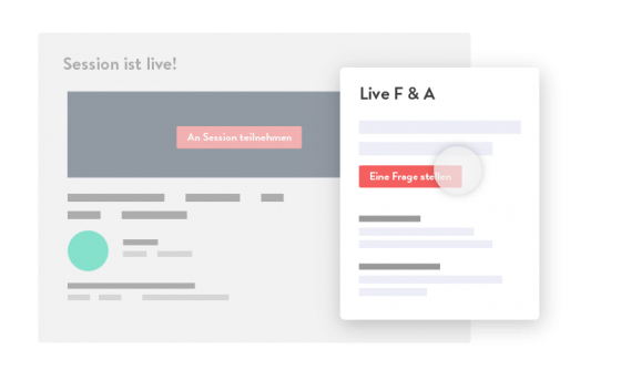 Virtual events: Engage your audience with live Q&A sessions and polls during your event.