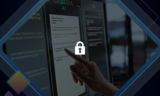 A hand points to a lock on a screen with text and a blue border.