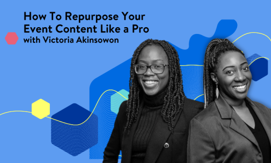 Two Women talking about content strategy for event industry