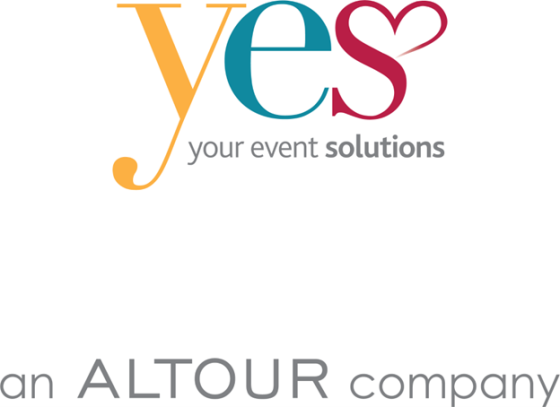 YES logo, an Altour company, with a heart-shaped "S" in red and blue colors.