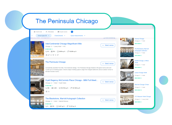 The Peninsula Chicago is a hotel with a beautiful view of the city and a stunning interior design.