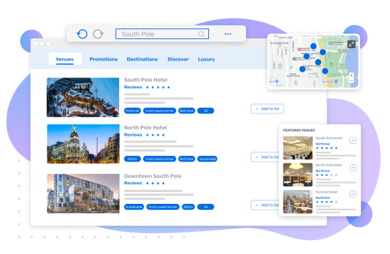 CSN EC (Section-1) 1150x750 px image showing the venues near South Pole Hotel.