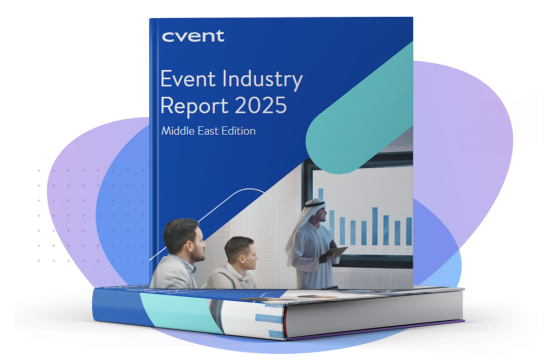 The cover of the Event Industry Report 2025 with three men on the cover.
