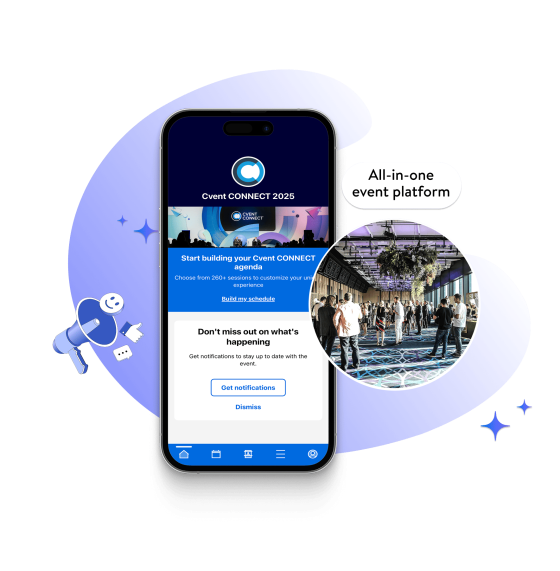 All-in-one event platform interface showcasing features for planning, managing, and promoting events seamlessly.