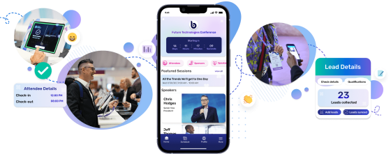 illustration of all the onsite solutions provided by cvent