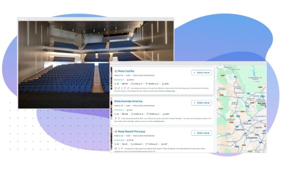 online listing and photo of auditorium 