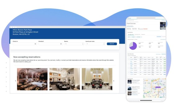 images of room booking software pages