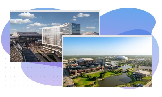 photos of hotel and convention center