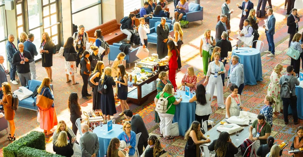 Event crowd in a venue space 
