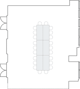 Configuração de sala de reuniões