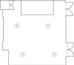 En mesitas de cóctel circulares