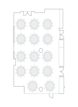 โต๊ะกลมแบบ Banquet