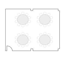 Banket yuvarlak masa