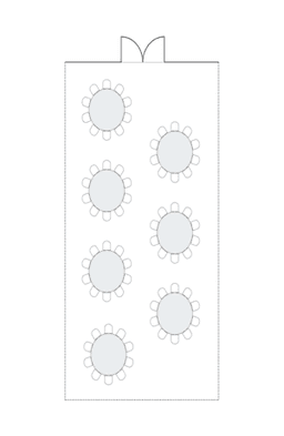 โต๊ะกลมแบบ Banquet